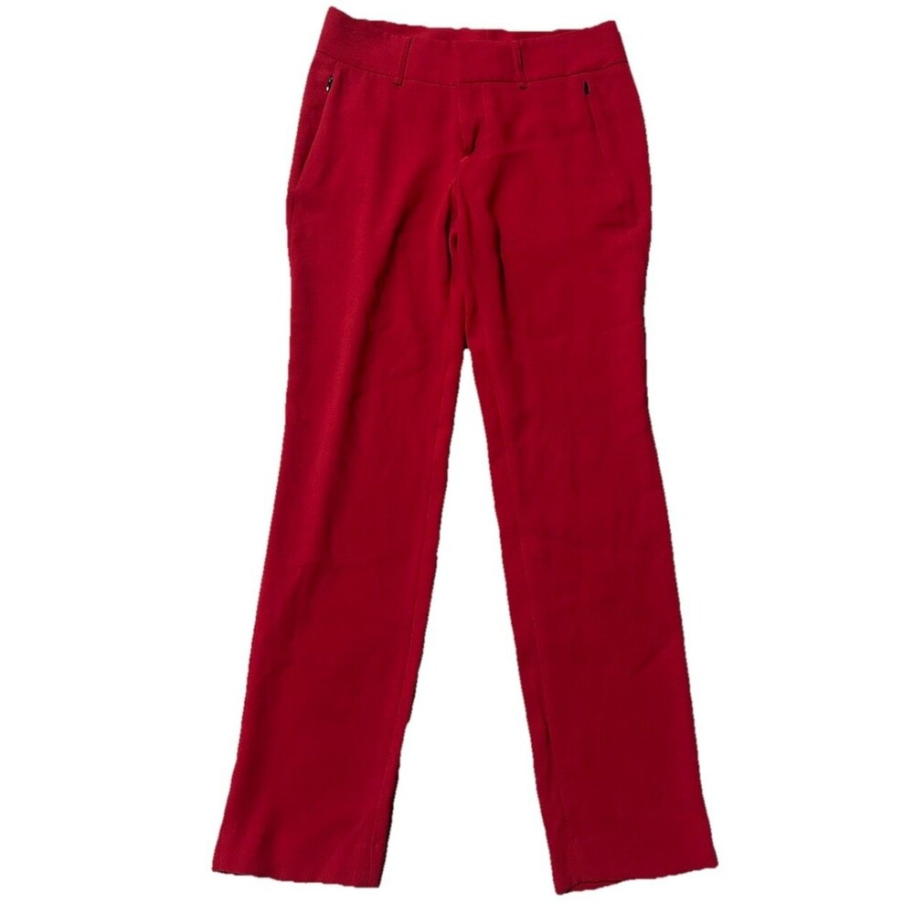 Rag & Bone Red Dress Pants Sz 4 Trousers Office Career Professional Holiday USA